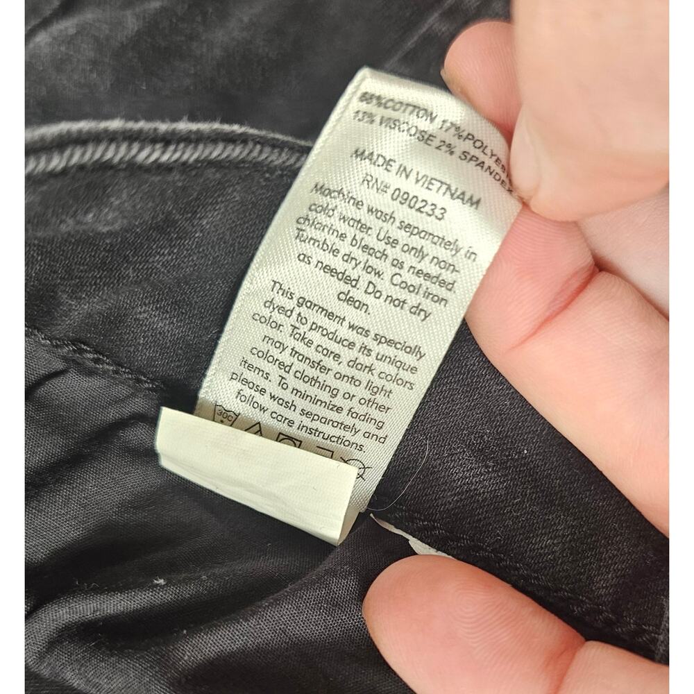 Pacsun Stacked Skinny Stretch Denim Jeans moto black grunge 30x30 EUC emo y2k - Picture 3 of 8